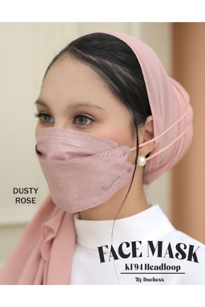 DUCHESS FACE MASK K94 HEADLOOP - DUSTY ROSE DUCHESS FACE MASK K94 HEADLOOP - DUSTY ROSE